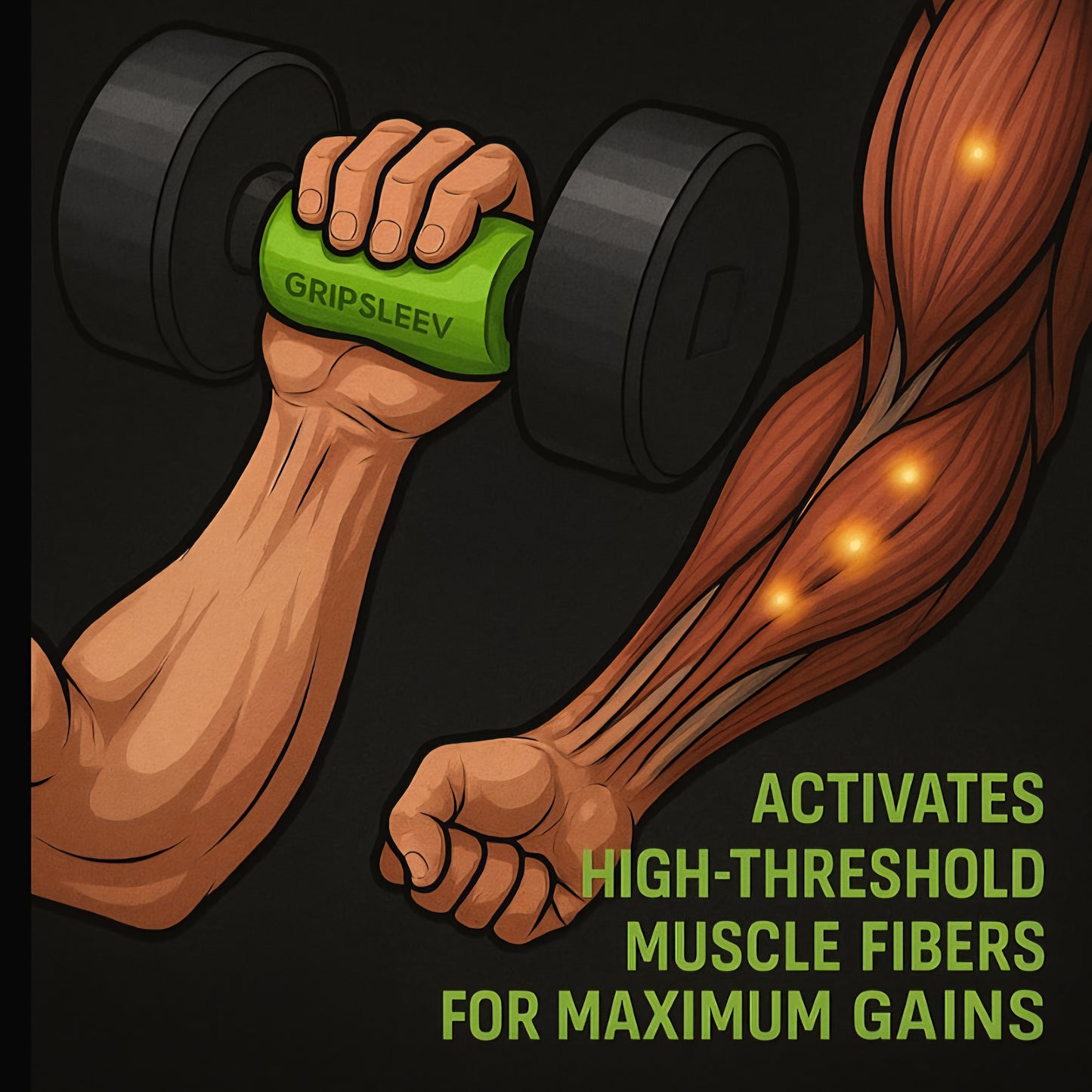 GRIPSLEEV – Grip Strength Trainer | Biohacker Edition